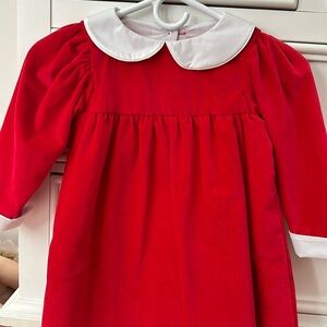 The Beaufort Bonnet Company Red Velveteen Dress